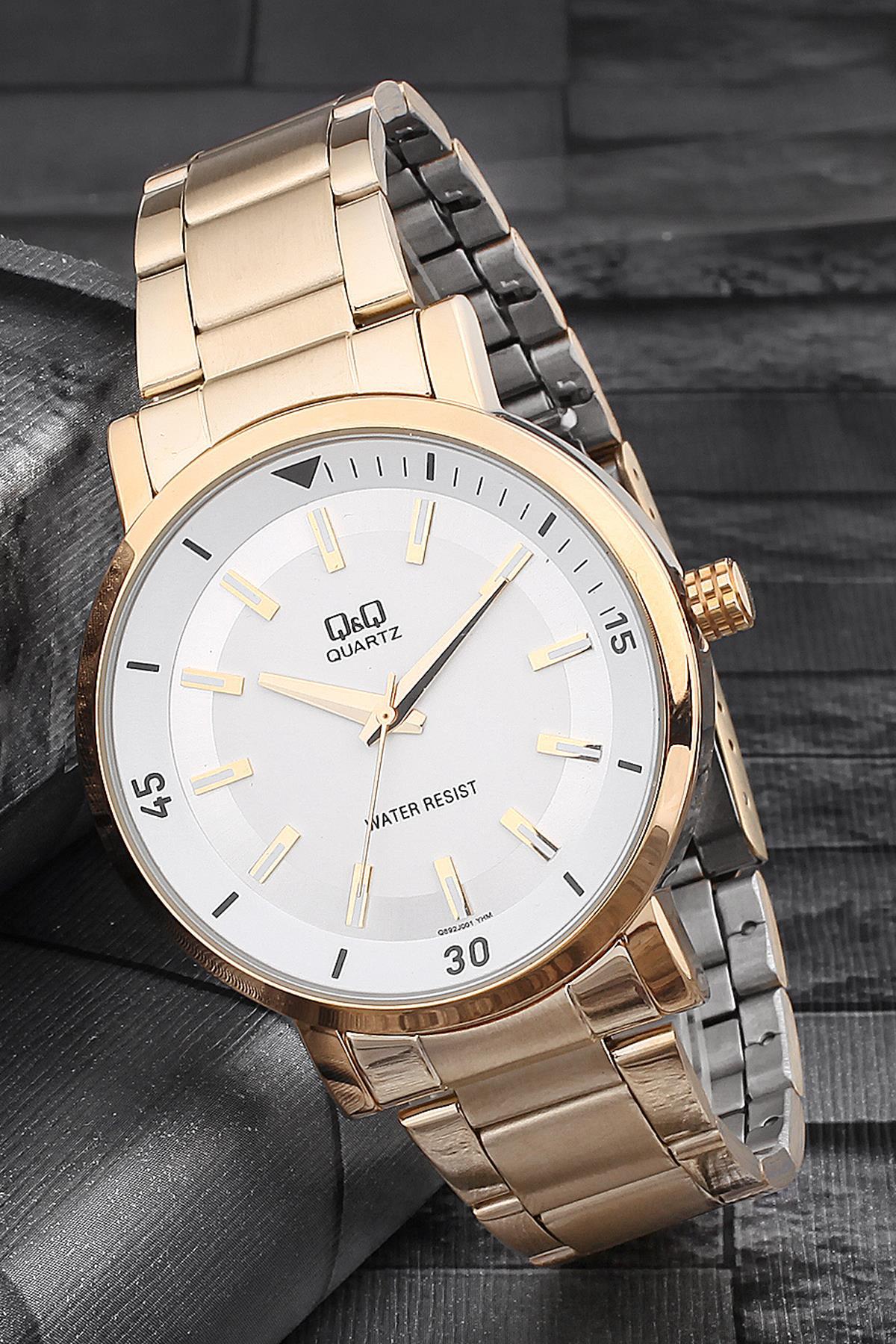 Q&Q 3G416 42 mm Rose Gold Metal Kordon Analog Erkek Kol Saati