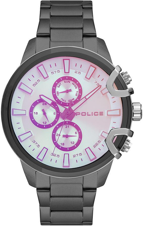 Police PEWJK2130448 Takvimli 48 mm Antrasit Çelik Kordon Analog Kol Saati