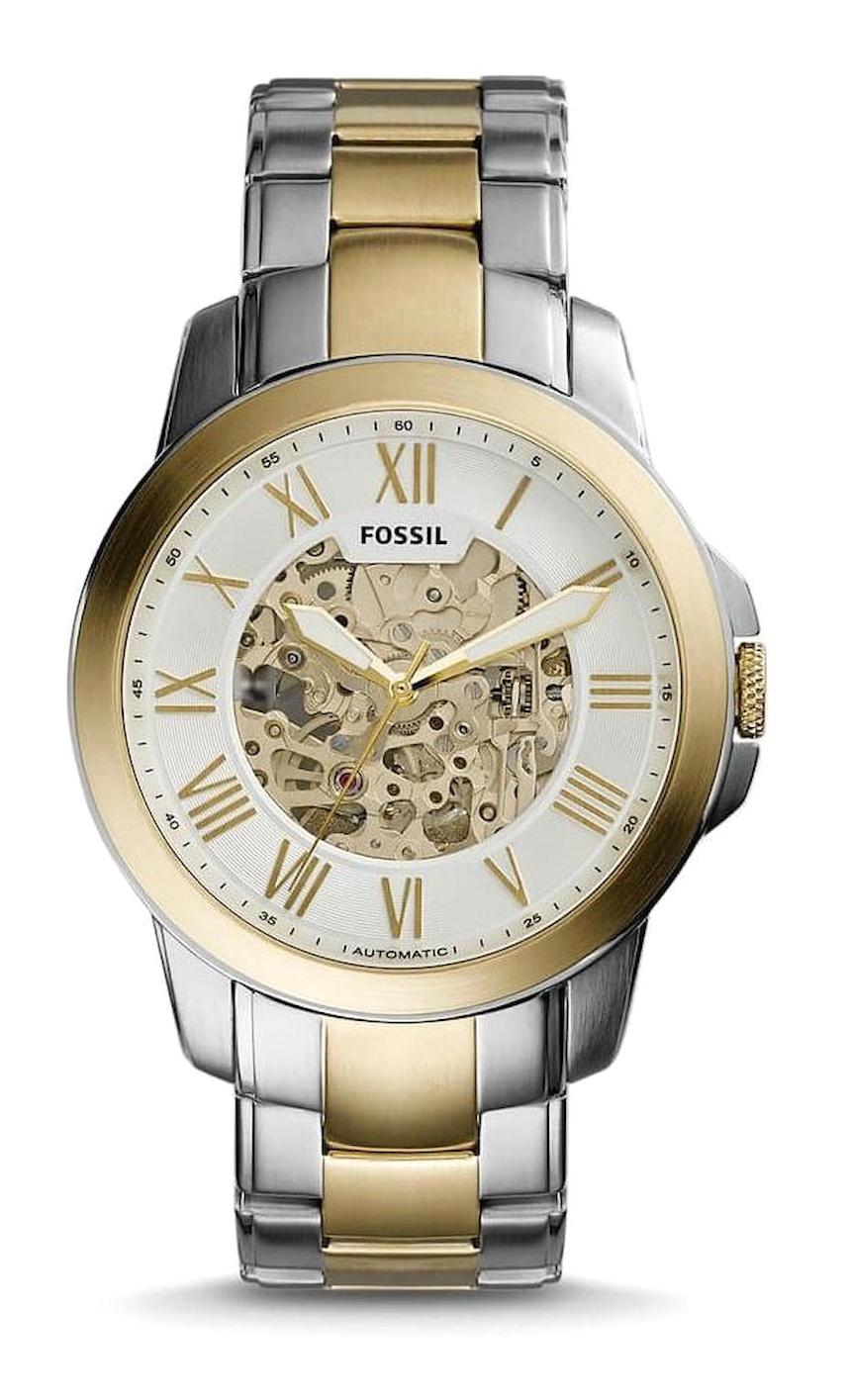 Fossil ME3112 45 mm Altın-Çelik Kordon Analog Erkek Kol Saati