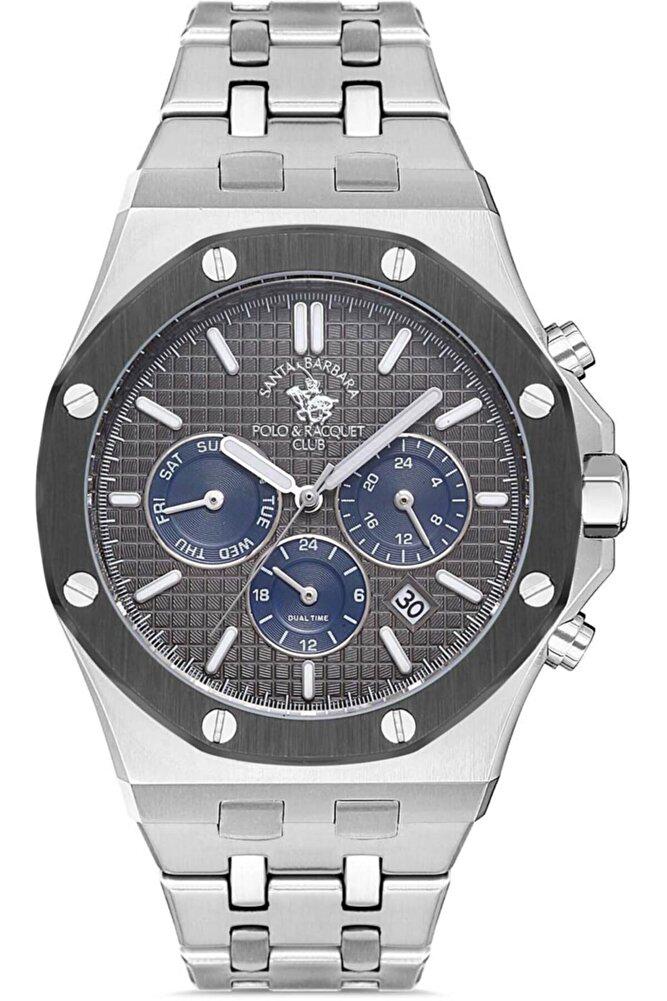 Santa Barbara Polo & Racquet Club SB.1.10223.5 Takvimli Metal Kordon Analog Erkek Kol Saati