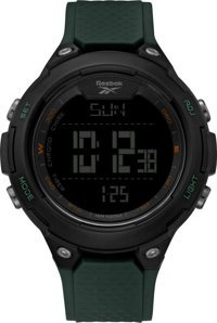 Reebok RV-THR-G9-PBPG-BR Takvimli 54 mm Yeşil Plastik Kordon Dijital Kol Saati
