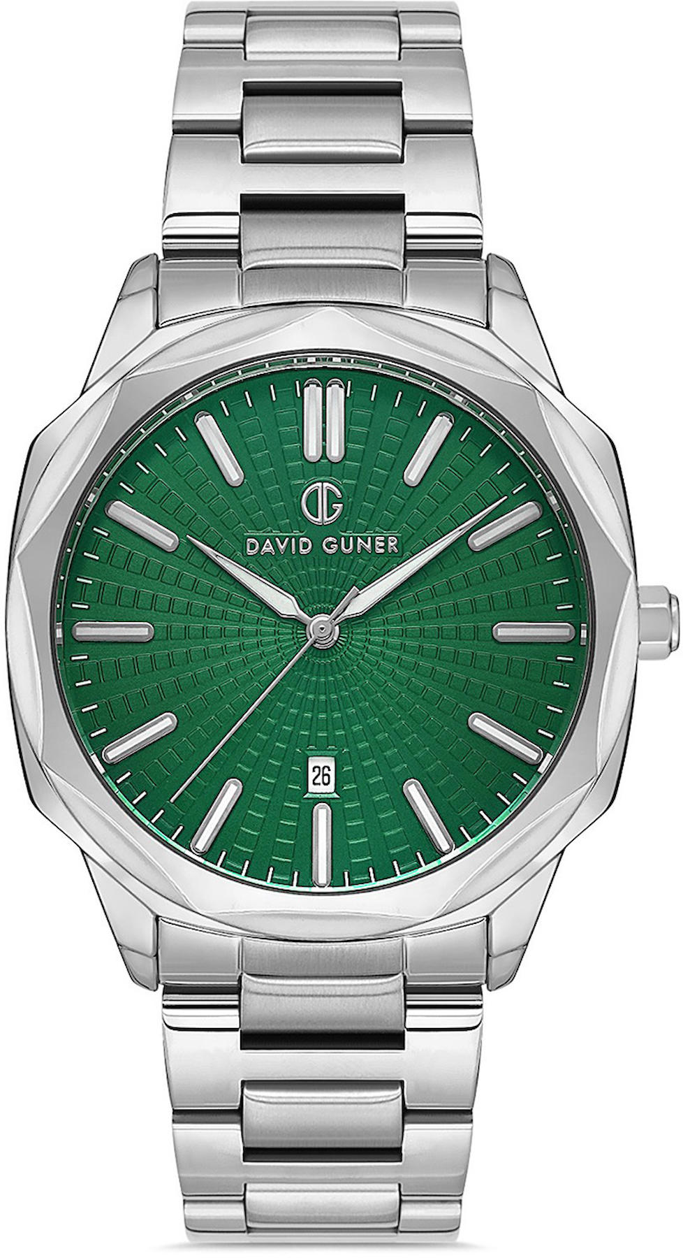 David Guner DG-8647GA-A10 Takvimli 42 mm Metal Kordon Analog Kol Saati