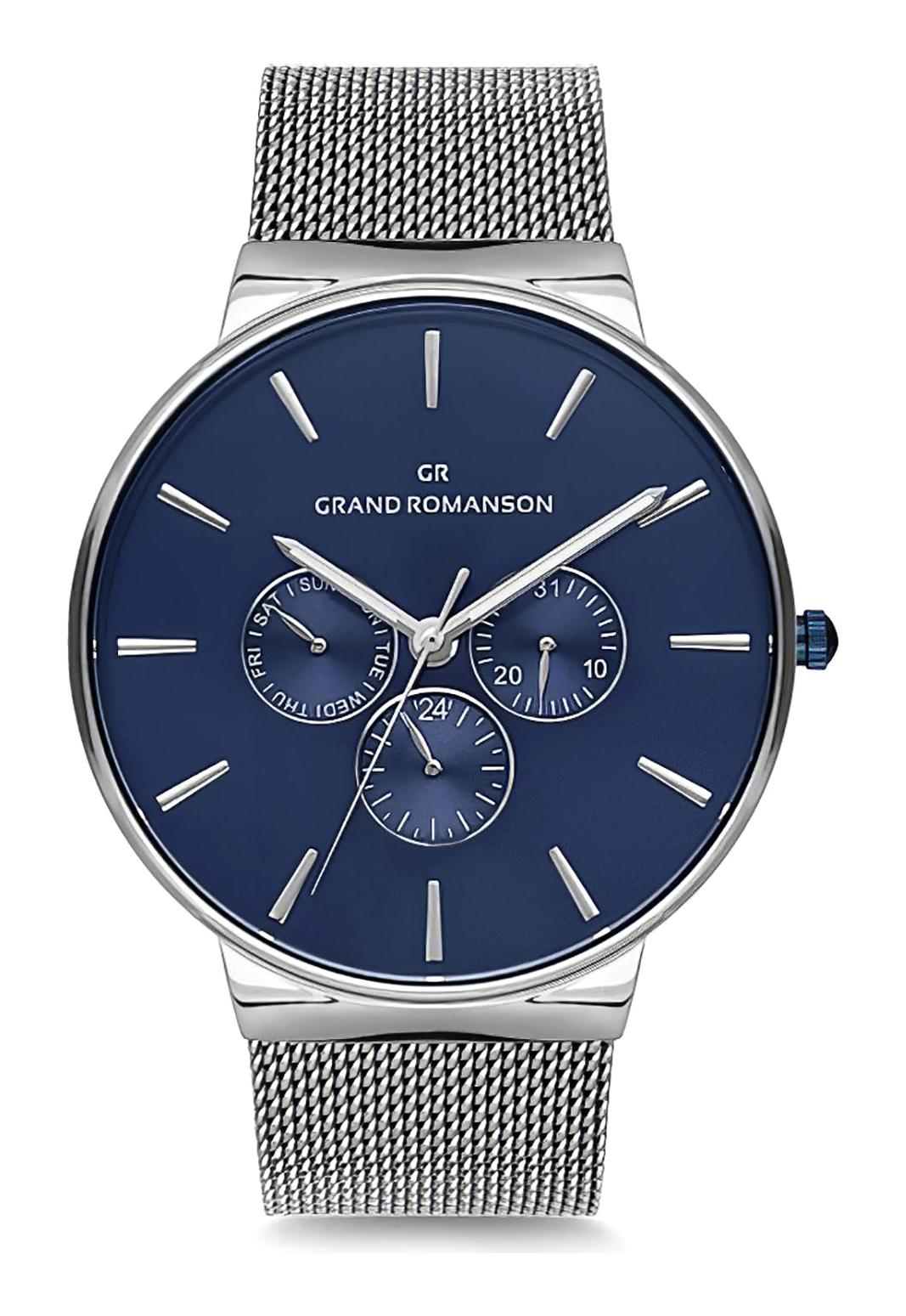 Romanson GR.1.AG1005.08 Takvimli 44 mm Çelik Kordon Analog Erkek Kol Saati