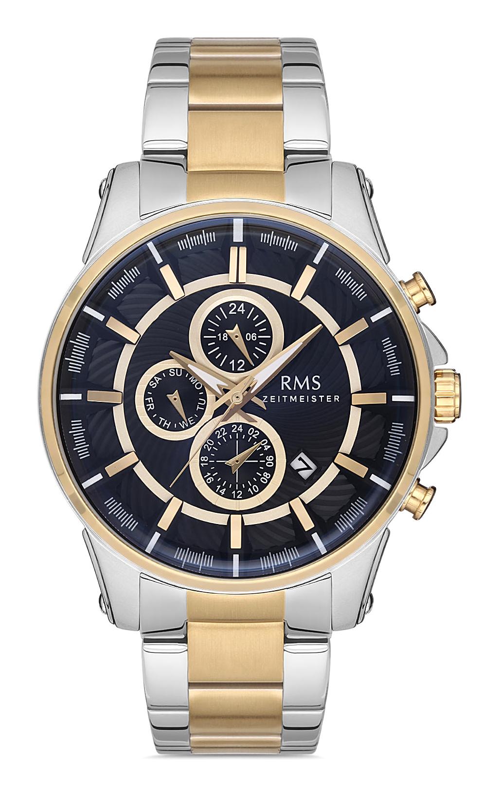 Romanson RMS.1.AG1336.12 Takvimli Gri-Rose Gold Çelik Kordon Analog Erkek Kol Saati