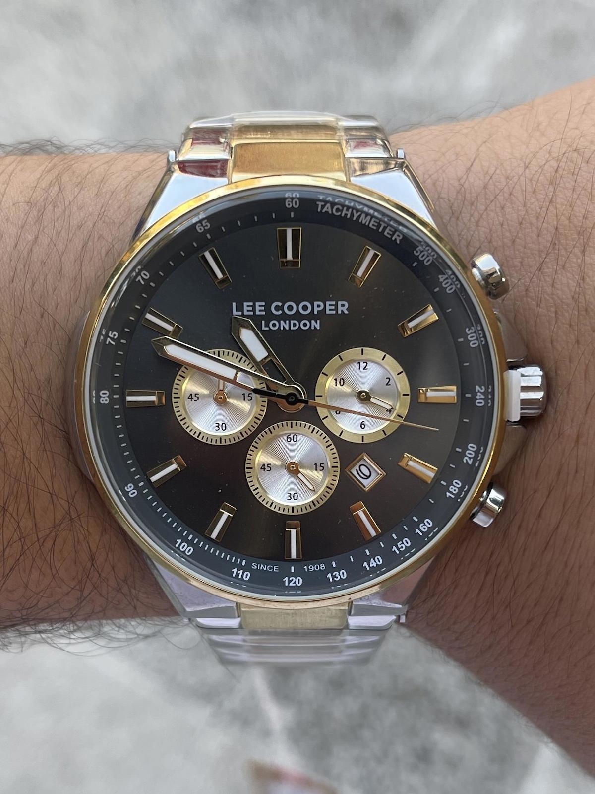 Lee Cooper LCR.LMG.07381.260-NM Takvimli Çelik Kordon Analog Erkek Kol Saati