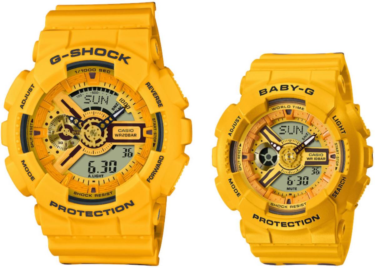 Casio SLV-22A-9A Takvimli Sarı Silikon Kordon Analog Kol Saati