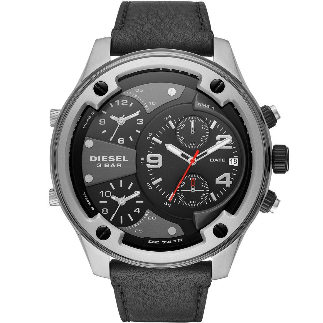Diesel DZ7415 Takvimli 42 mm Siyah Çelik Kordon Analog Erkek Kol Saati