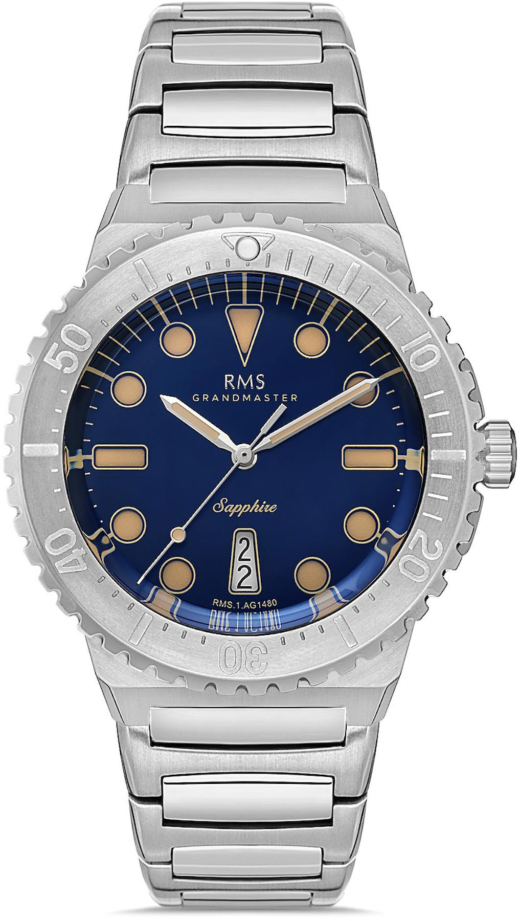 Romanson RMS.1.AG1480.04 Takvimli 41 mm Çelik Kordon Analog Kol Saati