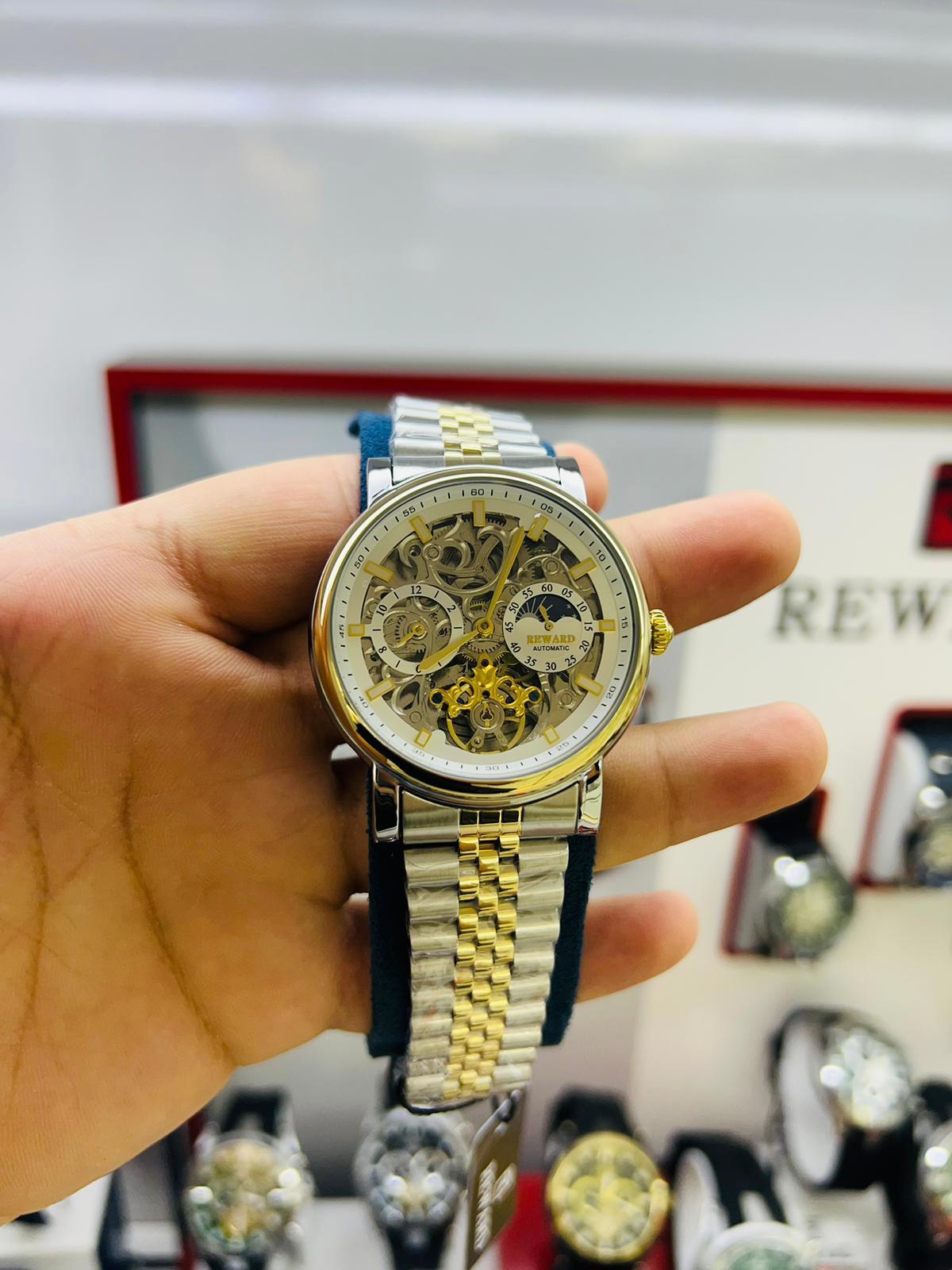 Reward DAS98741.C3 44 mm Gri-Sarı Metal Kordon Analog Erkek Kol Saati
