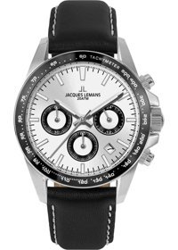 Jacques Lemans LİVERPOOL 1-1877B Takvimli 41 mm Siyah Çelik Kordon Analog Erkek Kol Saati