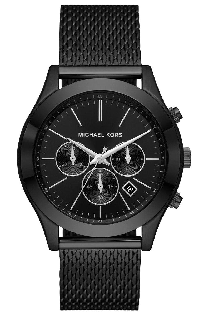 Michael Kors MK9060 Takvimli 44 mm Siyah Çelik Kordon Analog Erkek Kol Saati