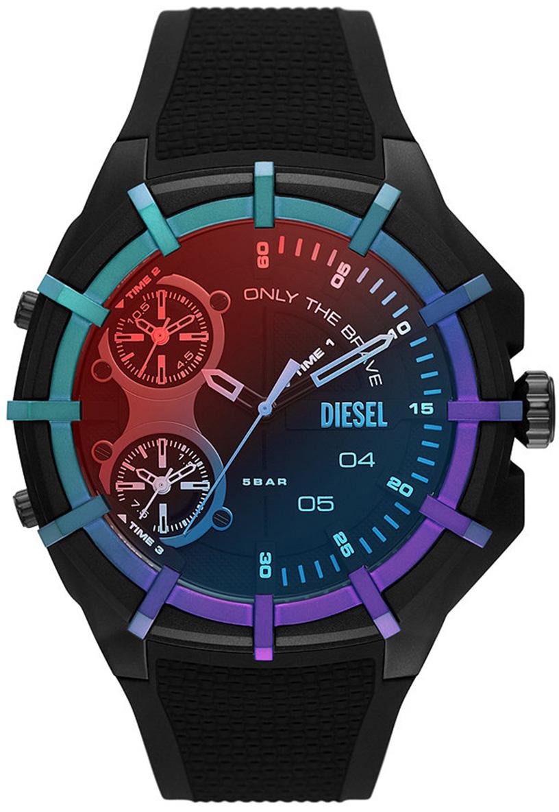 Diesel DZ1986 Takvimli 42 mm Siyah Silikon Kordon Analog Erkek Kol Saati
