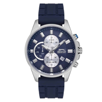 Slazenger SL.09.1960.2.03 Takvimli 44 mm Lacivert Silikon Kordon Analog Kol Saati