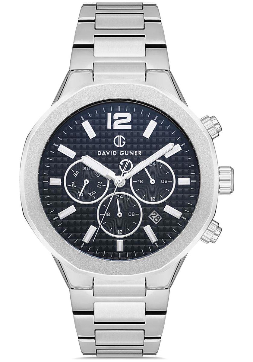 David Guner DG-8403GA-A3 Takvimli 42 mm Çelik Kordon Analog Erkek Kol Saati
