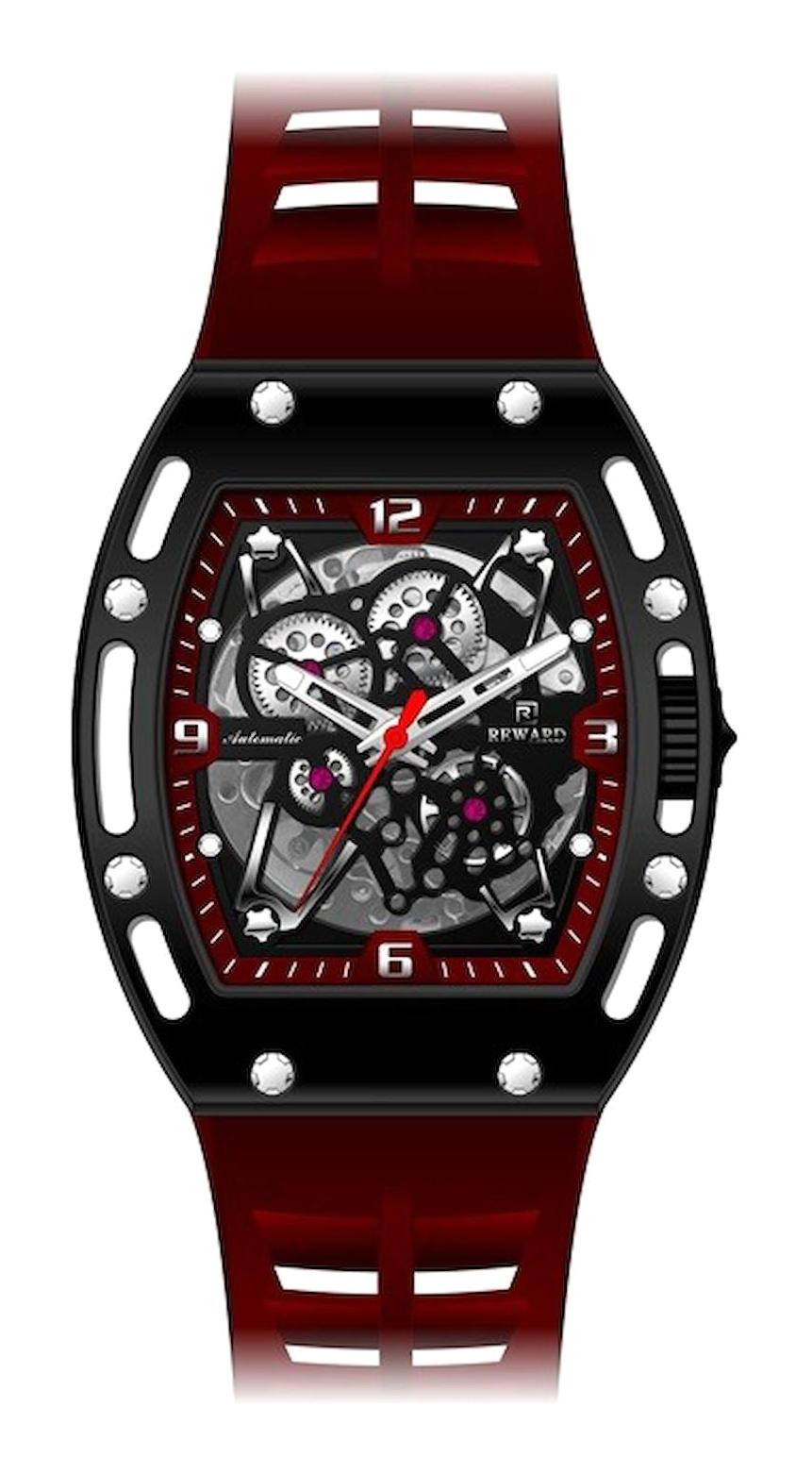 Reward A144966 42 mm Kırmızı Silikon Kordon Analog Erkek Kol Saati