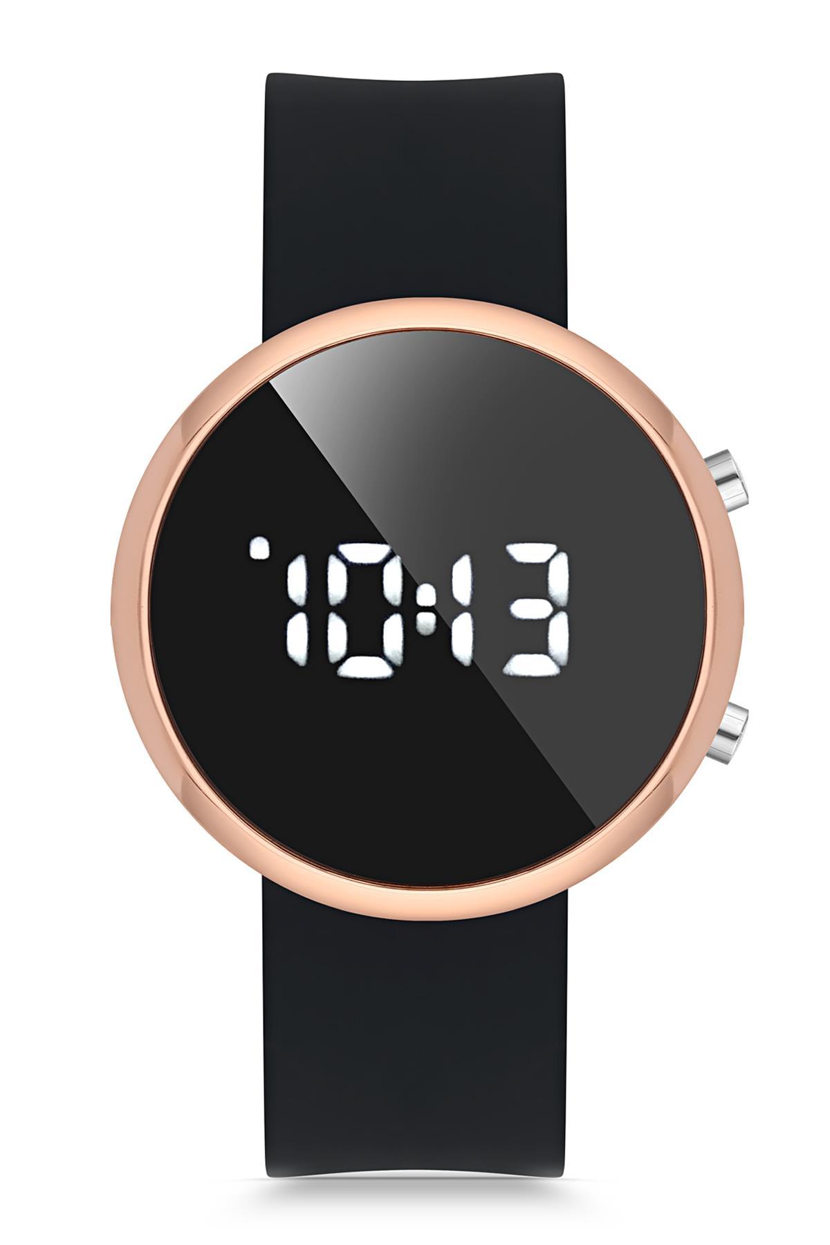 Duke Nickle DEJ29005C Takvimli 42 mm Siyah Metal Kordon Dijital Erkek Kol Saati