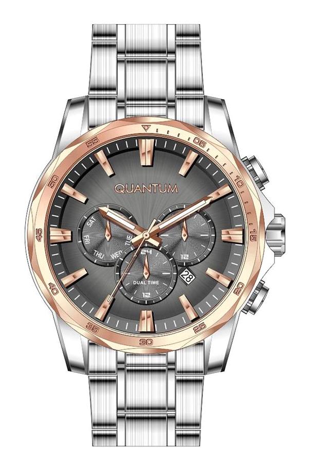 Quantum PWG982.560 Takvimli 45 mm Çelik Kordon Analog Erkek Kol Saati