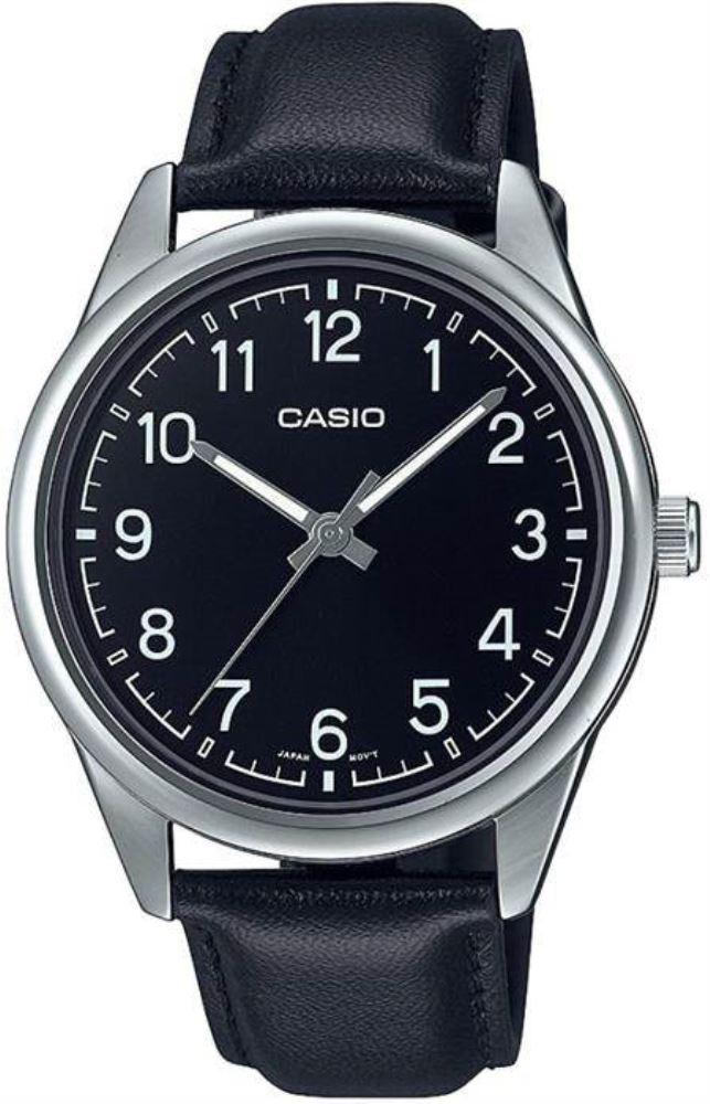 Casio MTP-V005L-1B4UDF 40 mm Siyah Deri Kordon Analog Erkek Kol Saati