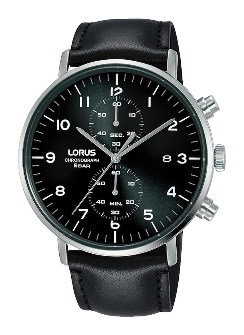 Lorus RW409AX9 Takvimli 43 mm Siyah Deri Kordon Analog Erkek Kol Saati