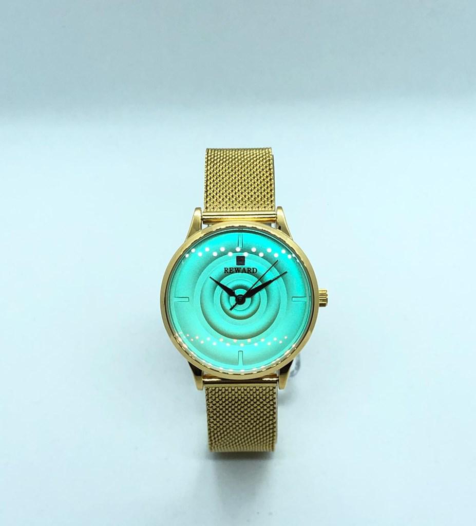 Reward A140293 35 mm Altın Çelik Kordon Analog Kol Saati