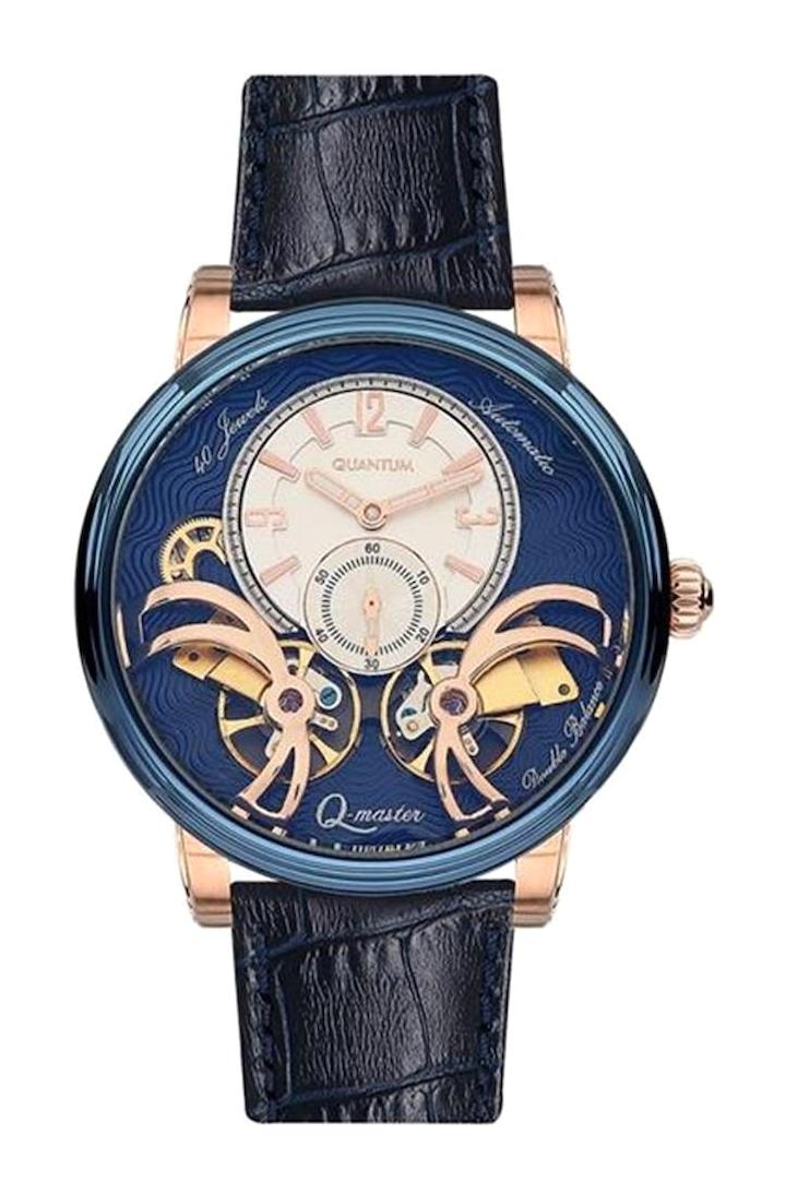 Quantum QMG595.999 46 mm Siyah Çelik Kordon Analog Kol Saati