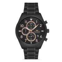 Ferro FM-31919A-G Takvimli 44 mm Siyah Çelik Kordon Analog Erkek Kol Saati