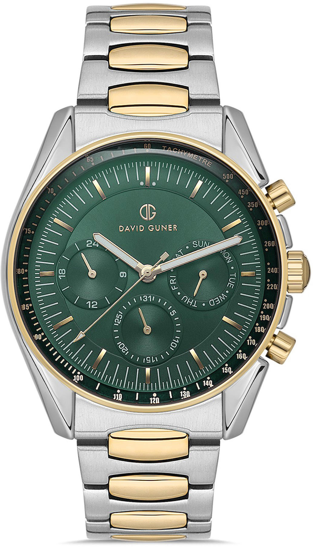 David Guner DG-8670GA-D10 Takvimli 42 mm Metal Kordon Analog Kol Saati