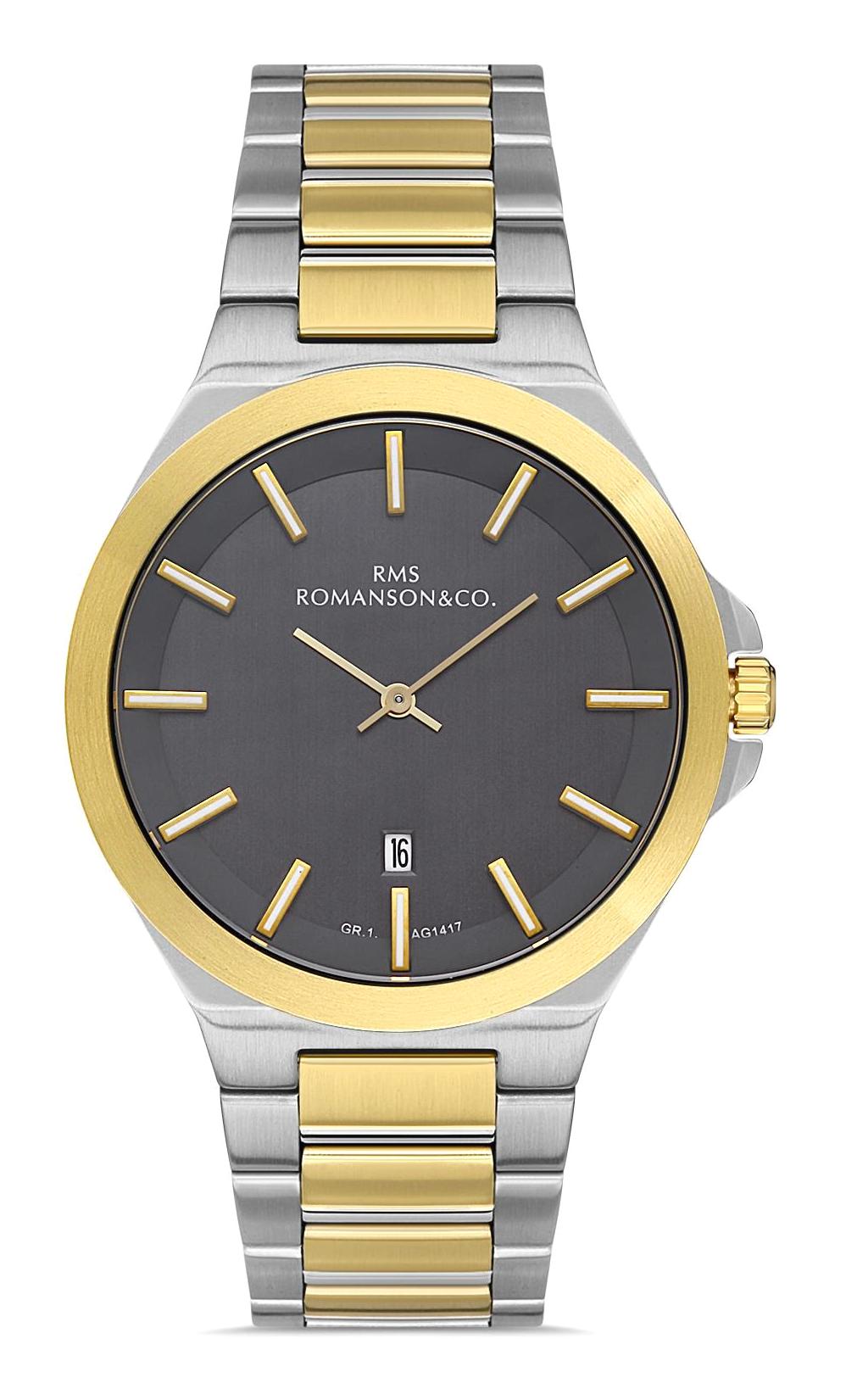 Grand Romanson GR.1.AG1417.11 Takvimli 42 mm Altın-Çelik Kordon Analog Erkek Kol Saati