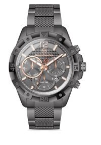 Sergio Tacchini ST.1.10172.5 Takvimli 44 mm Füme Çelik Kordon Analog Erkek Kol Saati