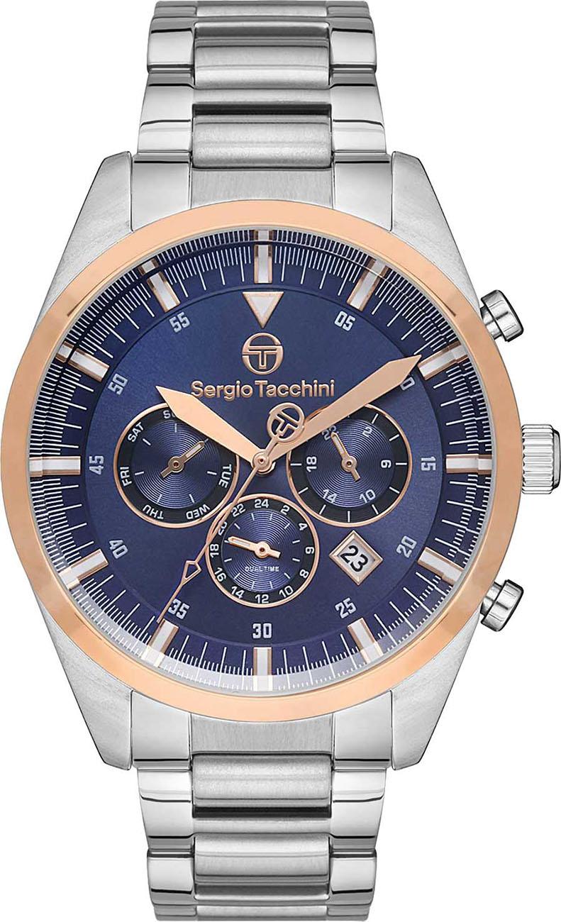 Sergio Tacchini ST.1.10213.4 Takvimli 43 mm Çelik Kordon Analog Erkek Kol Saati