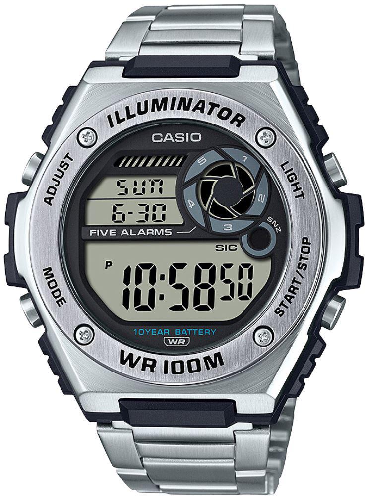 Casio MWD-100HD-1AVDF Takvimli Çelik Kordon Dijital Erkek Kol Saati