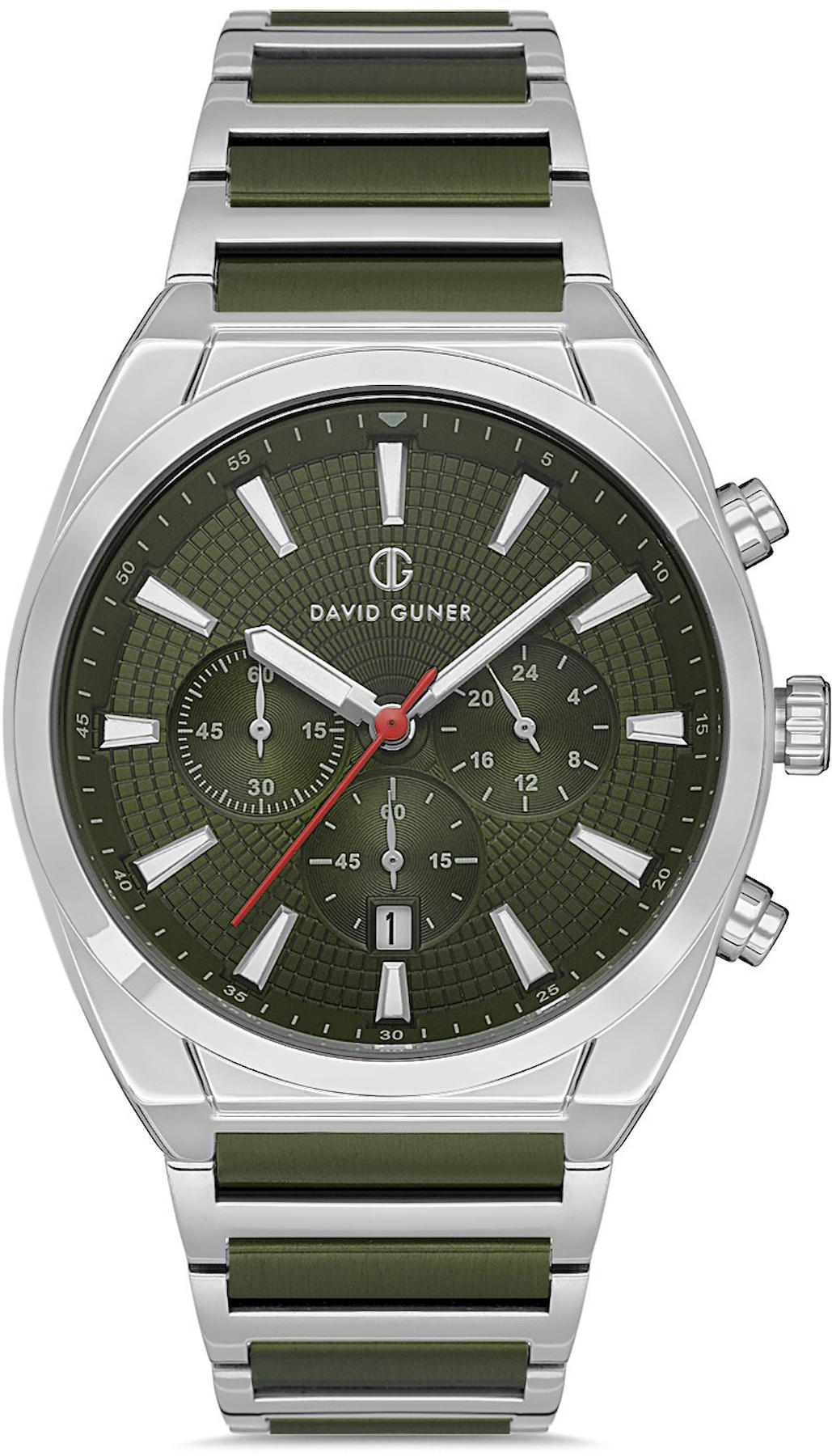 David Guner DG-8621GA-ZM10 Takvimli 42 mm Metal Kordon Analog Kol Saati