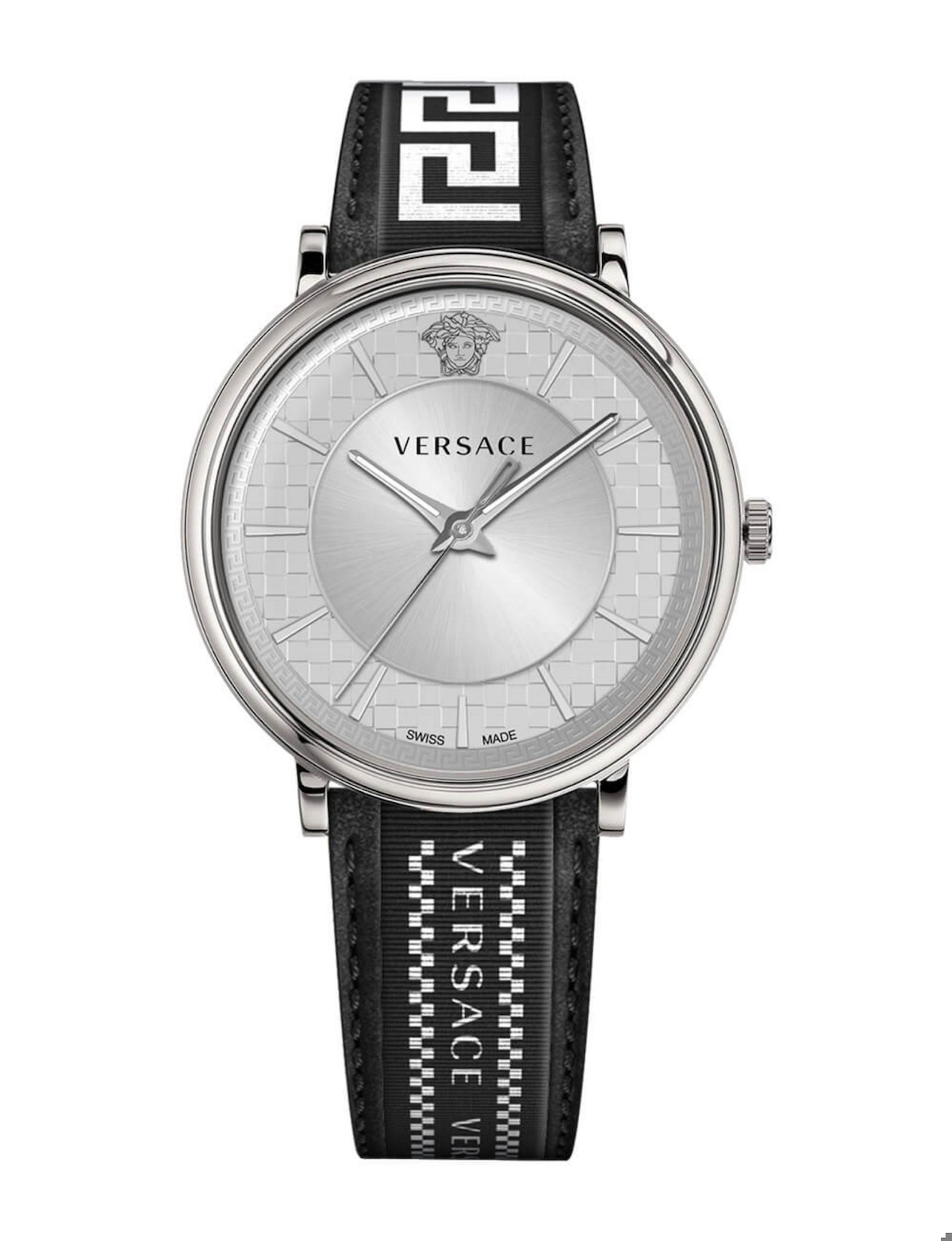 Versace VRSCVE5A01021 42 mm Siyah Deri Kordon Analog Erkek Kol Saati