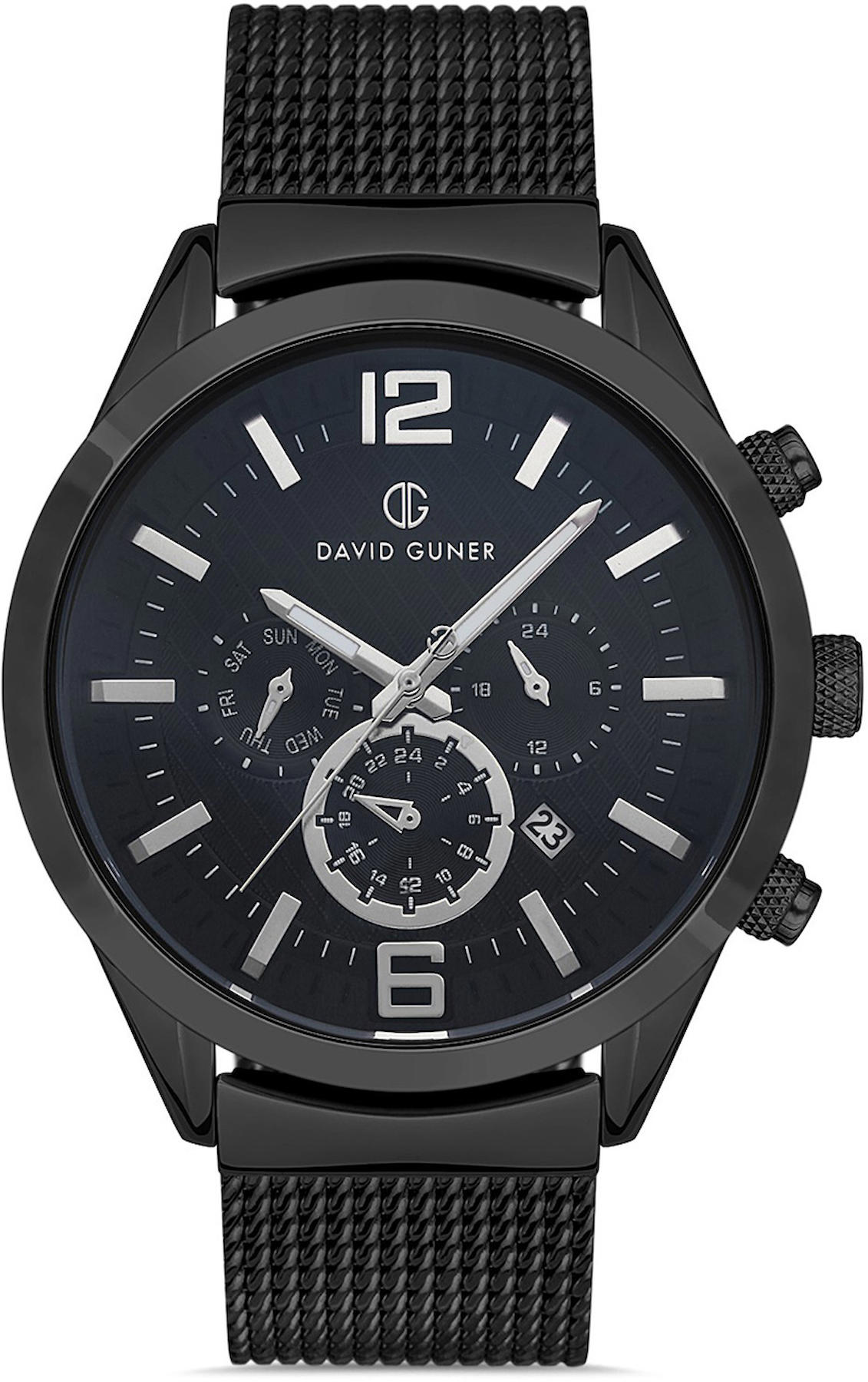 David Guner DG-8368GC-G2 Takvimli 42 mm Beyaz Metal Kordon Analog Kol Saati