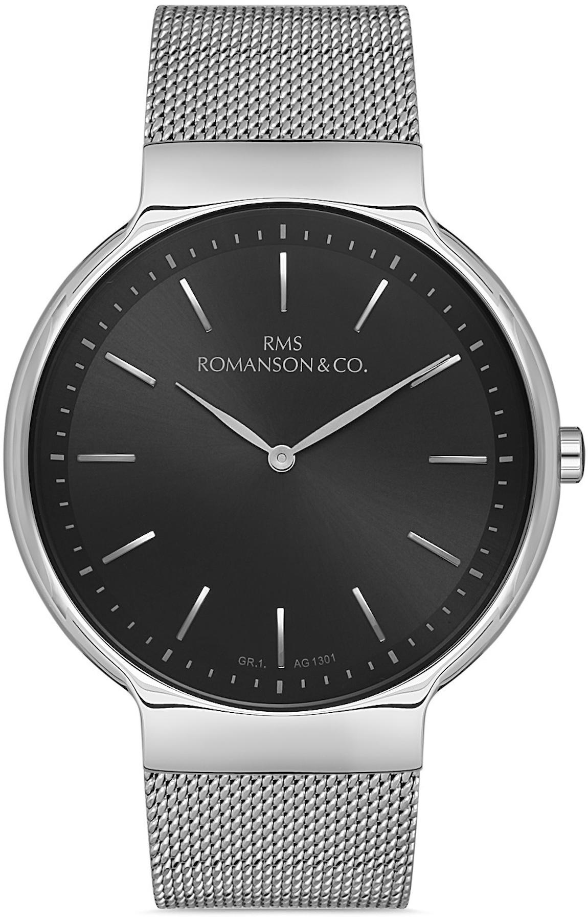 Romanson RMS.1.AG1301.10 42 mm Çelik Kordon Analog Kol Saati