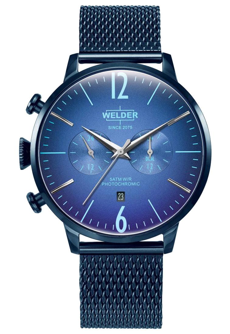 Welder Watch WWRC1004 Pusulalı Takvimli 47 mm Mavi Çelik Kordon Analog Erkek Kol Saati
