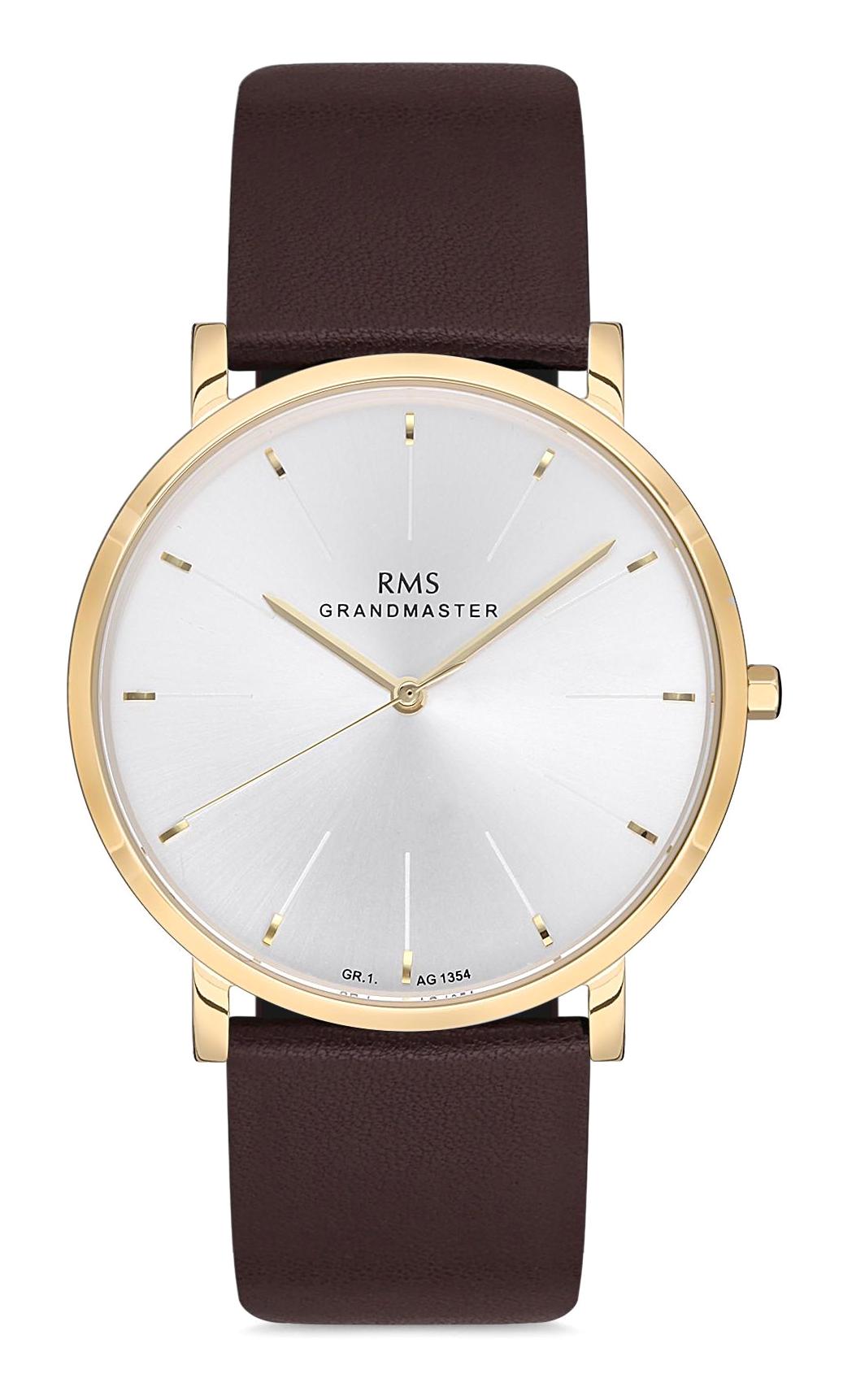 Romanson GR.1.AG1354.15 42 mm Kahverengi Deri Kordon Analog Erkek Kol Saati