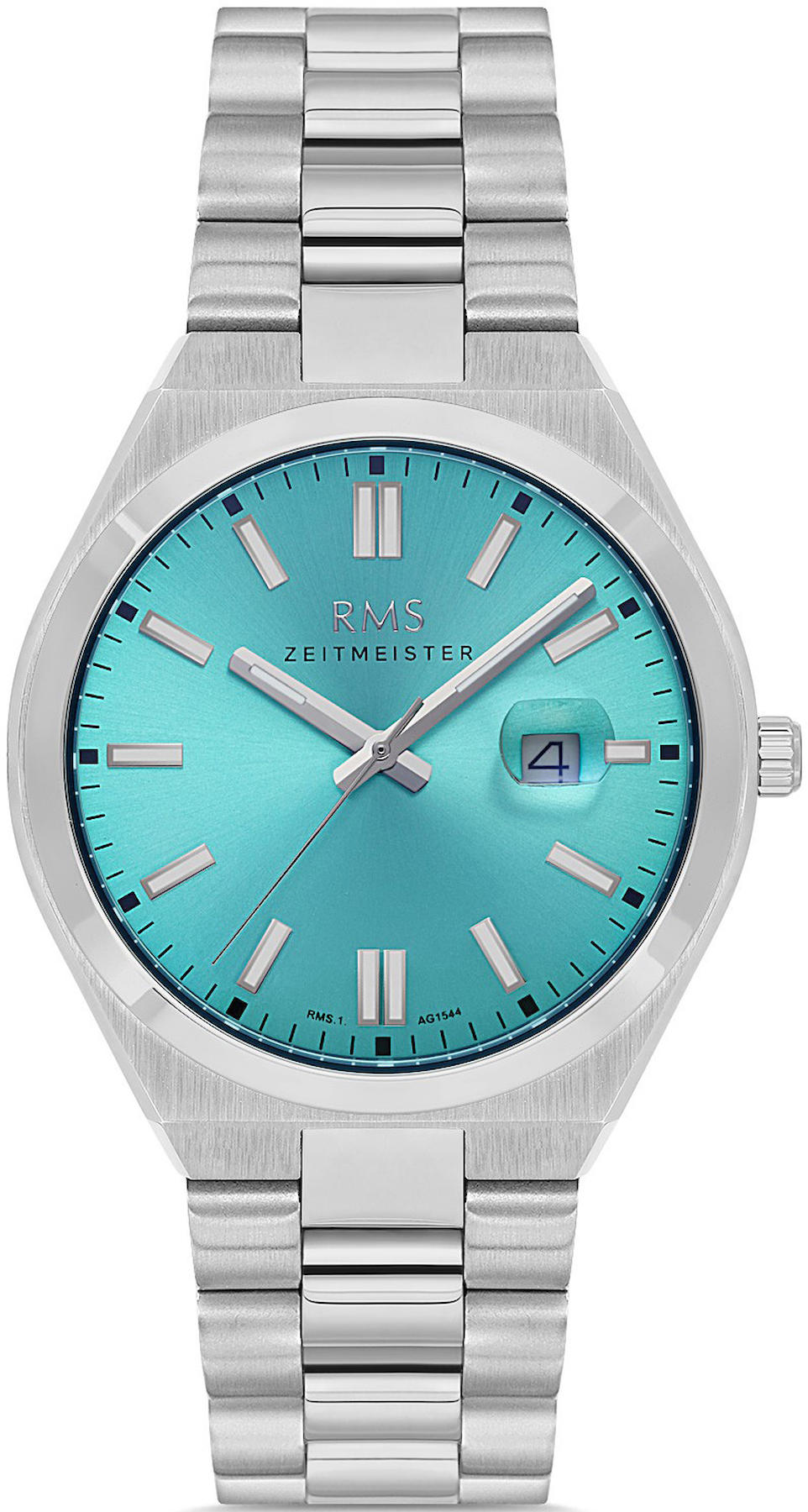 Romanson RMS.1.AG1544.05 Takvimli 43 mm Çelik Kordon Analog Kol Saati