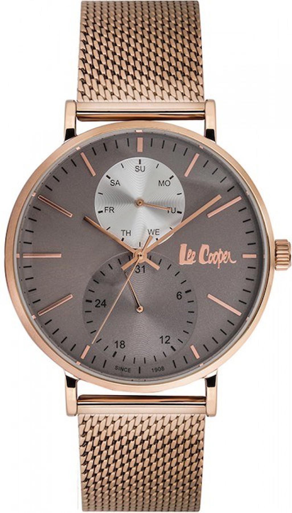 Lee Cooper LC06964.460 Takvimli Rose Gold Çelik Kordon Analog Kol Saati