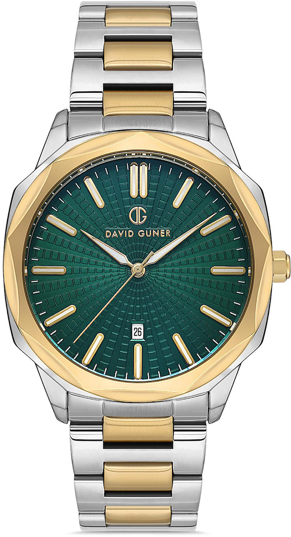 David Guner DG-8647GA-D10 Takvimli 42 mm Altın-Metal Kordon Analog Kol Saati