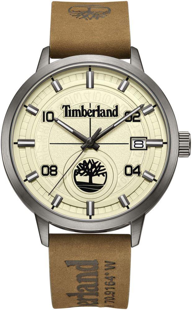 Timberland TDWGB2182002 Takvimli 44 mm Kahverengi Deri Kordon Analog Kol Saati