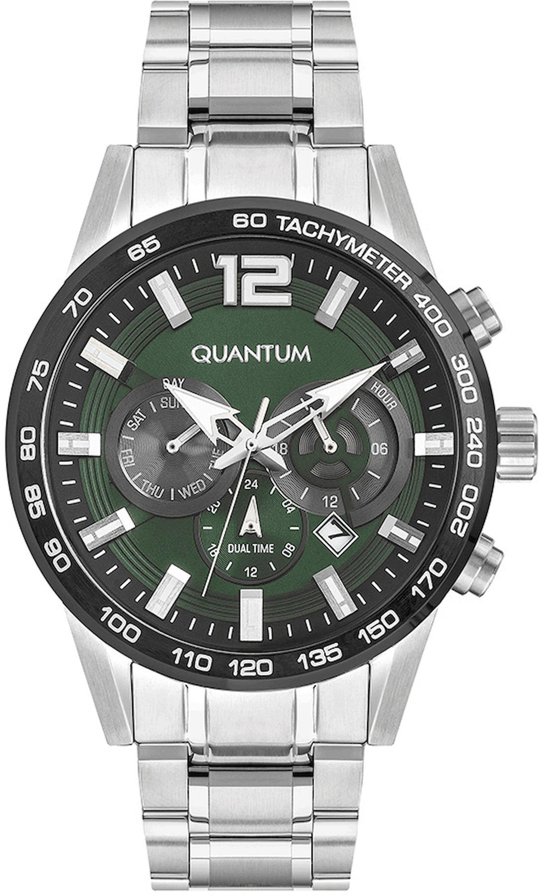 Quantum PWG966.370 Takvimli 45 mm Çelik Kordon Analog Erkek Kol Saati