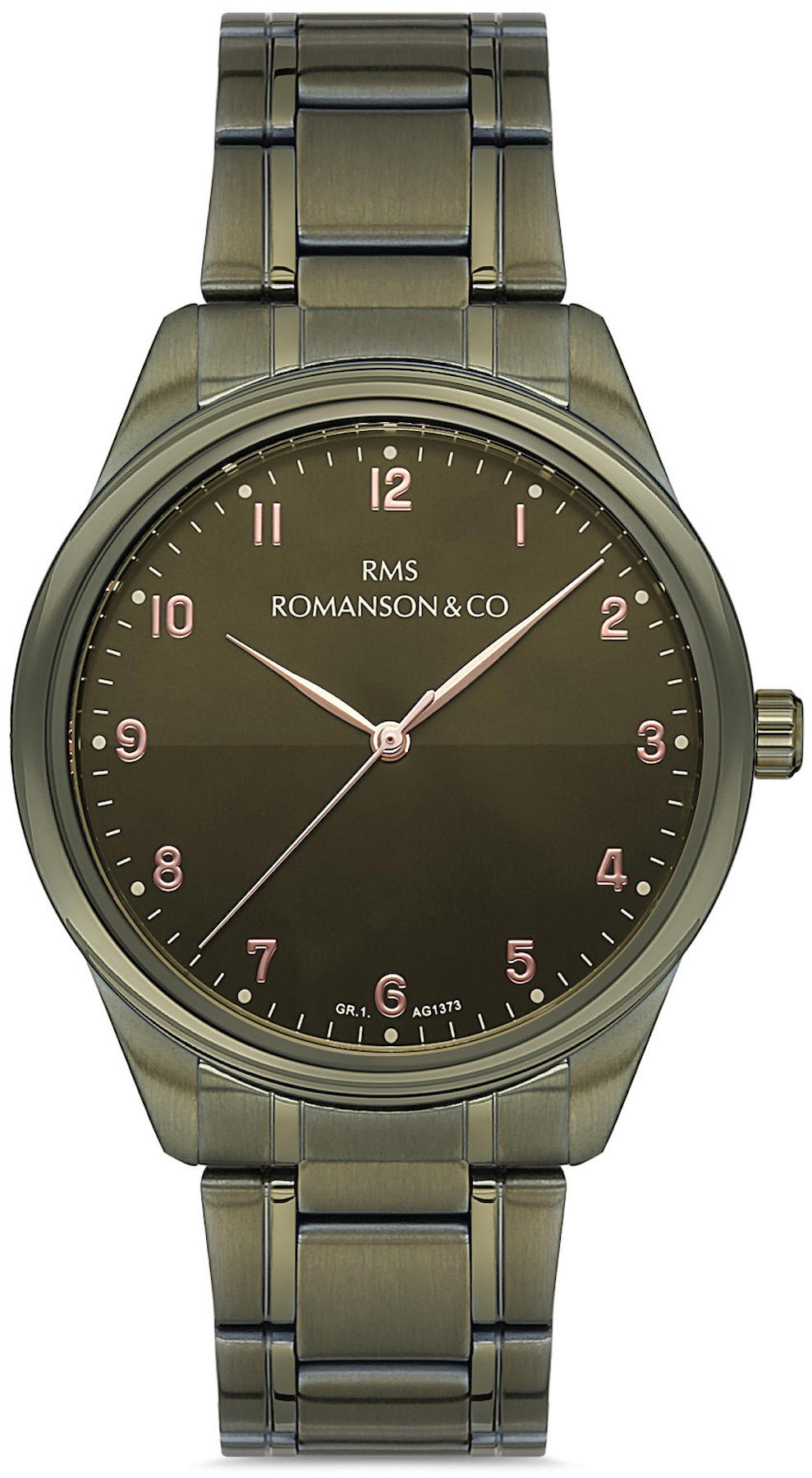 Romanson GR.1.AG1373.12 41 mm Yeşil Çelik Kordon Analog Kol Saati