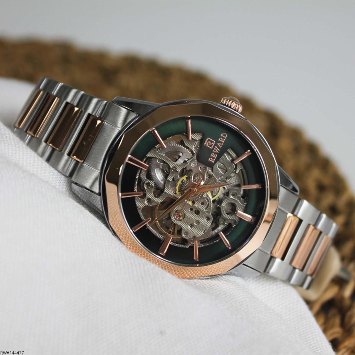Reward RWA144477 45 mm Gri-Rose Gold Çelik Kordon Analog Erkek Kol Saati