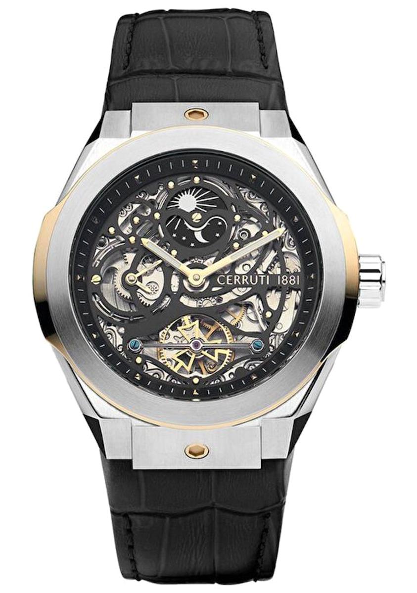 Cerruti 1881 CIWGE2207204 Siyah Çelik Kordon Analog Erkek Kol Saati