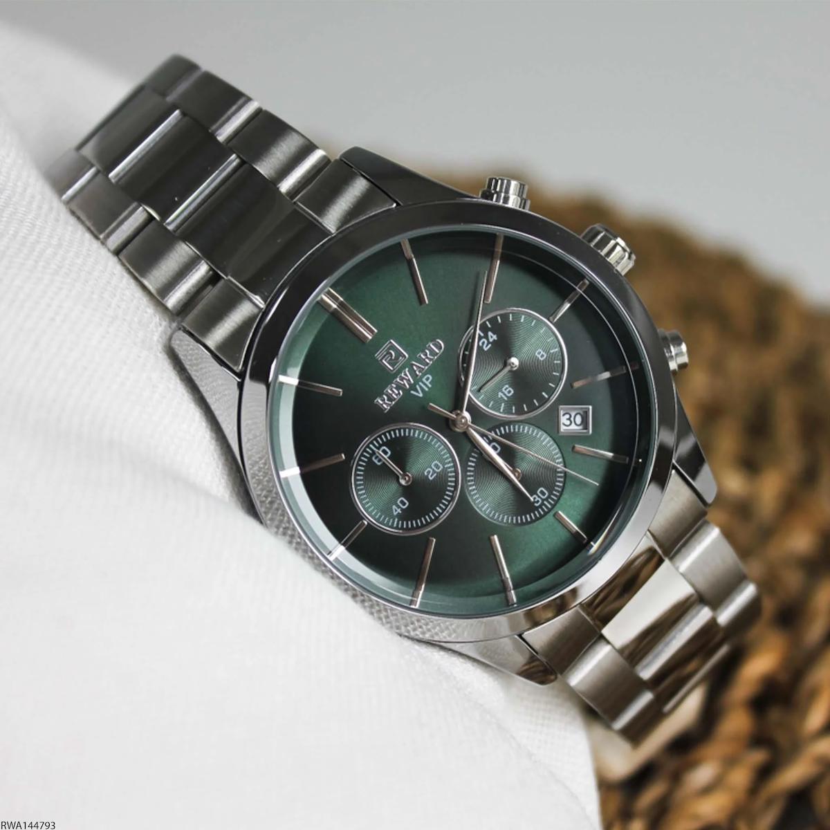 Reward RWA144793 Takvimli 43 mm Çelik Kordon Analog Erkek Kol Saati