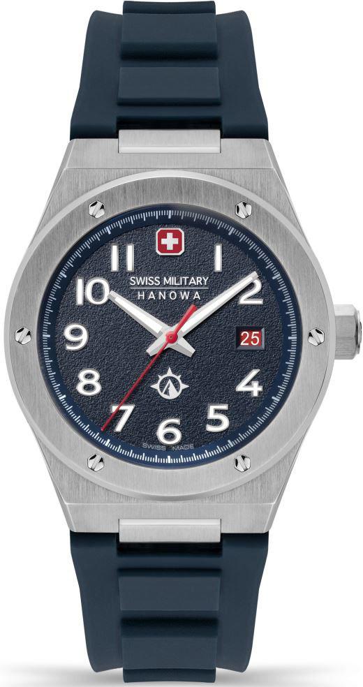 Swiss Military SMWGN2101901 Takvimli 44 mm Lacivert Silikon Kordon Analog Kol Saati