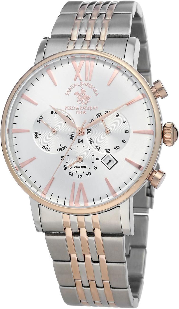 Santa Barbara Polo & Racquet Club SB.1.10082.2 Takvimli 42 mm Çelik Kordon Analog Kol Saati