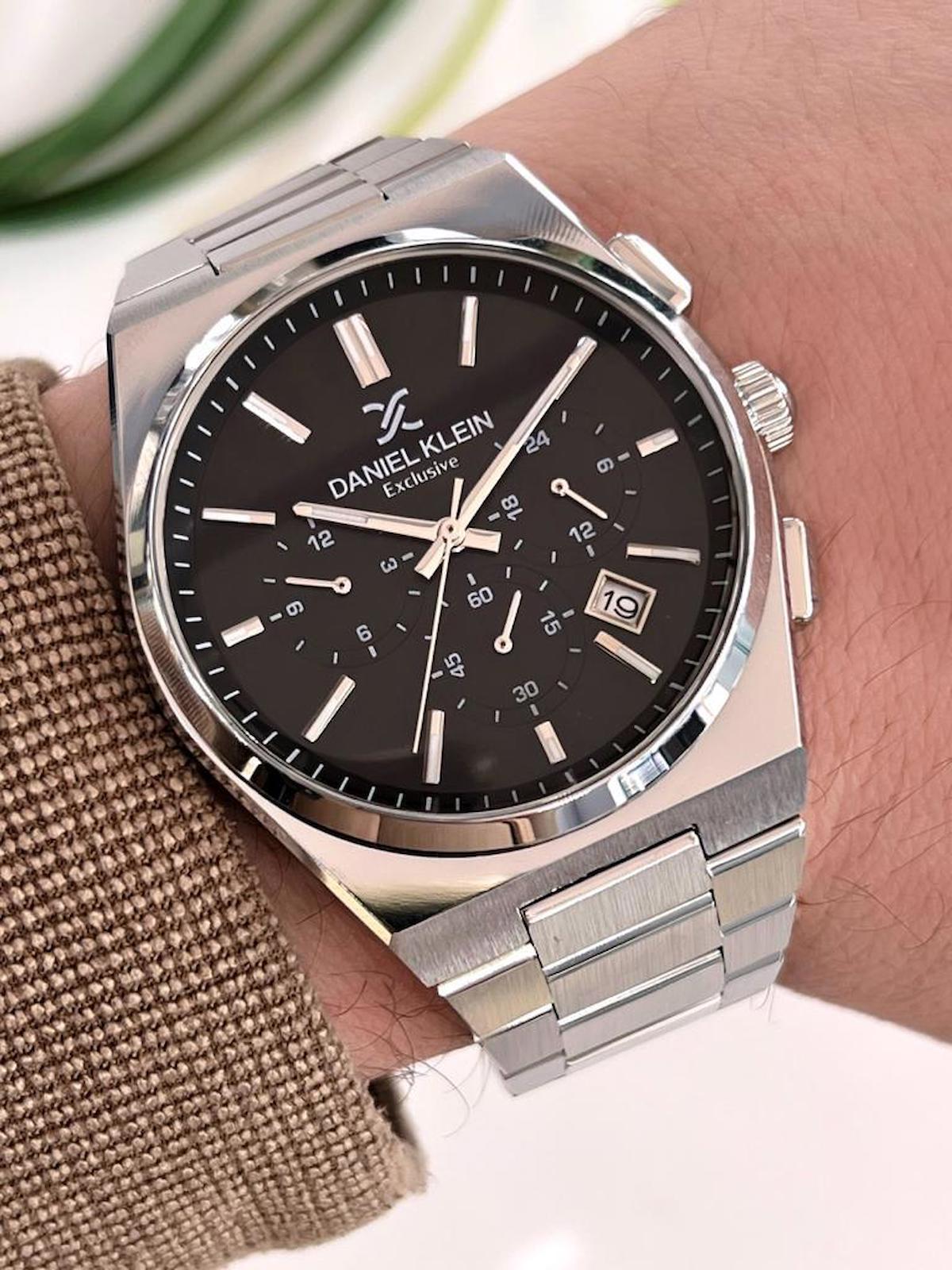 Daniel Klein EDKE.1.10527-6 Takvimli 42 mm Çelik Kordon Analog Erkek Kol Saati