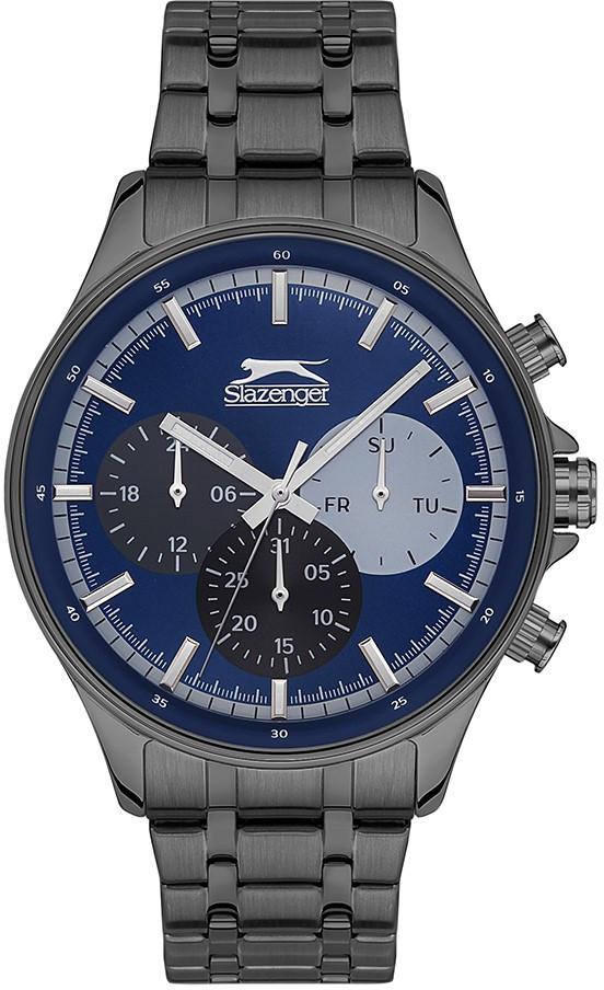 Slazenger SL.09.1941.2.05 Takvimli 45 mm Siyah Çelik Kordon Analog Erkek Kol Saati